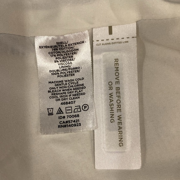 NWOT LOFT Grey Striped Blazer Size 2 - Picture 8 of 8